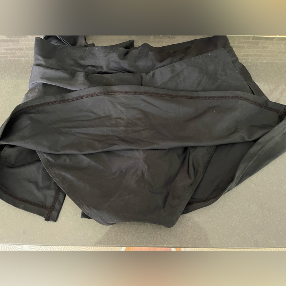 BLACK SWIM SKIRT. HALCUT SIZE L. - Picture 3 of 7